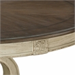 Furniture of America Clyde Wood 5-Piece Round Dining Table Set in Antique White
