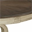 Furniture of America Clyde Wood 7-Piece Round Dining Table Set in Antique White