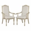 Furniture of America Clyde Wood 7-Piece Dining Table Set in Antique White