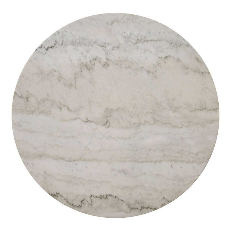 Furniture of America Rossas Wood 5-Piece Round Dining Table Set in Ivory