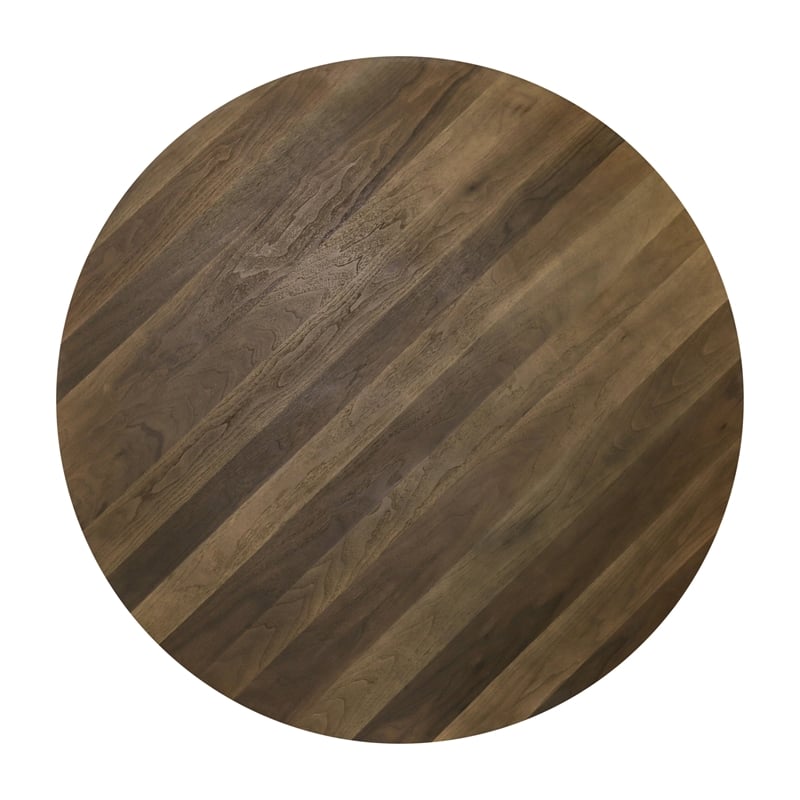 Furniture of America Elsin Wood 5-Piece Round Dining Table Set in Walnut