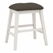 Furniture of America Ablania Wood 5-Piece Counter Dining Table Set in Off White