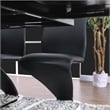 Furniture of America Verdell Metal 5-Piece Dining Table Set in Black