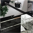 Furniture of America Verdell Metal 7-Piece Dining Table Set in Black