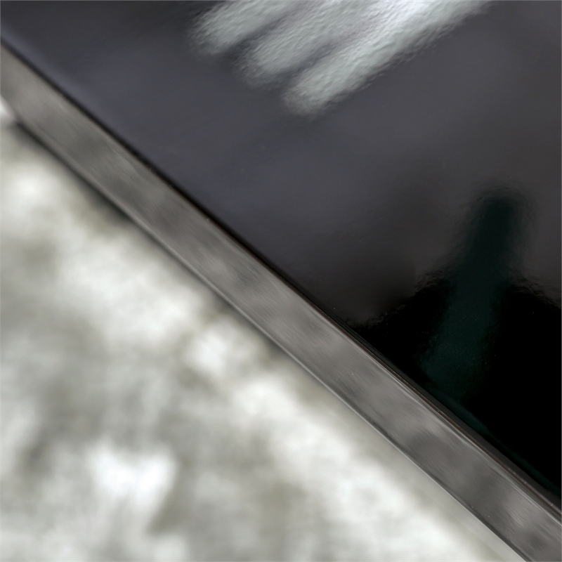 Furniture of America Verdell Metal 7-Piece Dining Table Set in Black