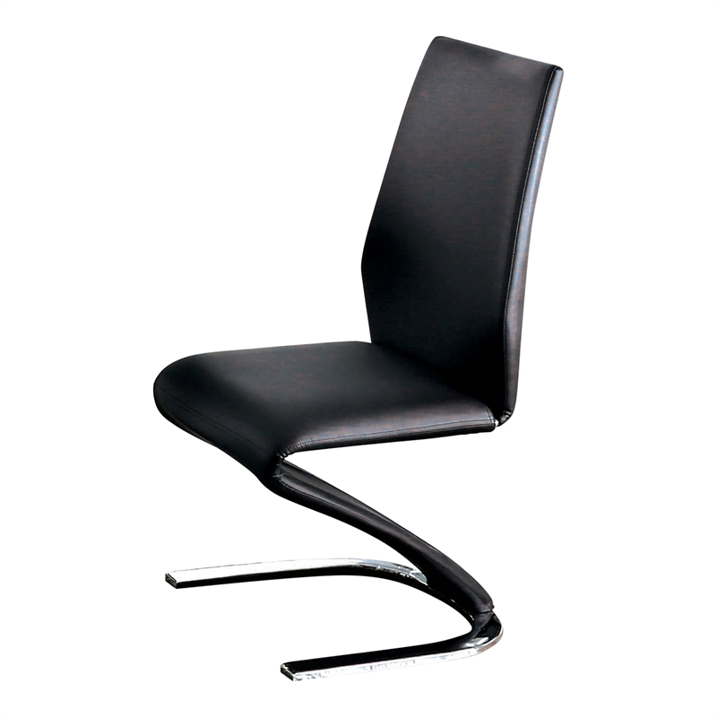 Furniture of America Verdell Metal 7-Piece Dining Table Set in Black