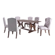 Furniture of America Liston Wood 7-Piece 77