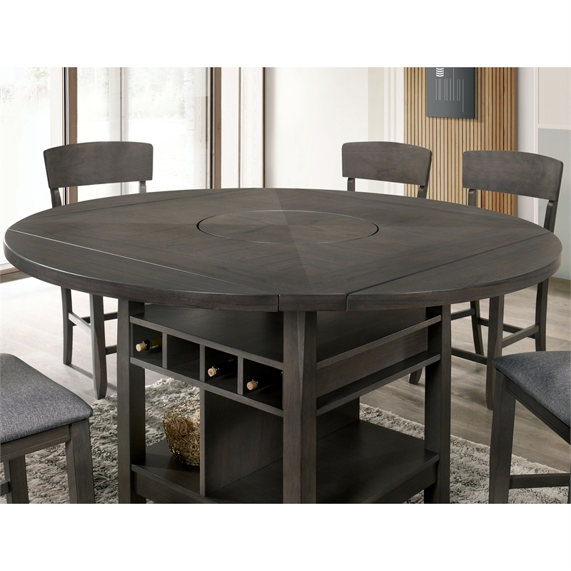 7 piece round counter height dining set