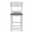 Furniture of America Alfons Wood 7-Piece Round Counter Height Table Set in White