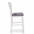 Furniture of America Alfons Wood 7-Piece Round Counter Height Table Set in White
