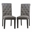 Furniture of America Castore Wood 5-Piece Round Dining Table Set in Gray
