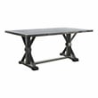 Furniture of America Castore Rustic Wood 7-Piece Dining Table Set in Gray