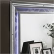 FOA Anaiya 5pc Silver Wood Bed Set - King + 2 Nightstands + Dresser + Mirror