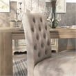 Furniture of America Castore Wood 5-Piece Round Dining Table Set in Ivory