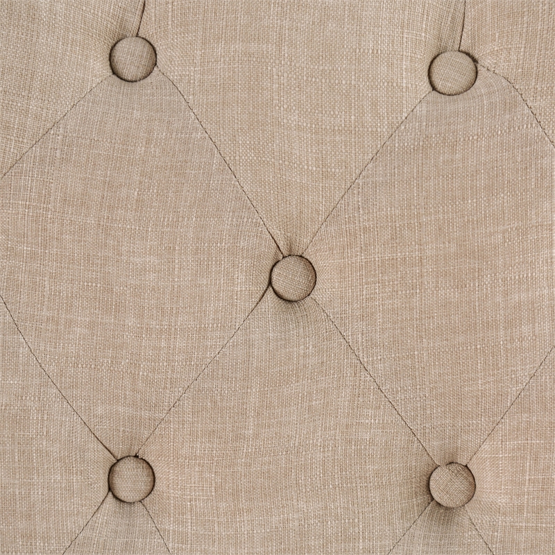 Furniture of America Castore Wood 5-Piece Round Dining Table Set in Ivory