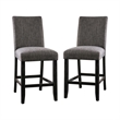 Furniture of America Iceland Wood 4-Piece Counter Height Table Set in Gray