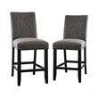 Furniture of America Iceland Wood 5-Piece Counter Height Table Set in Gray
