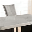Furniture of America Imagin Wood 7-Piece Dining Table Set in Light Gray