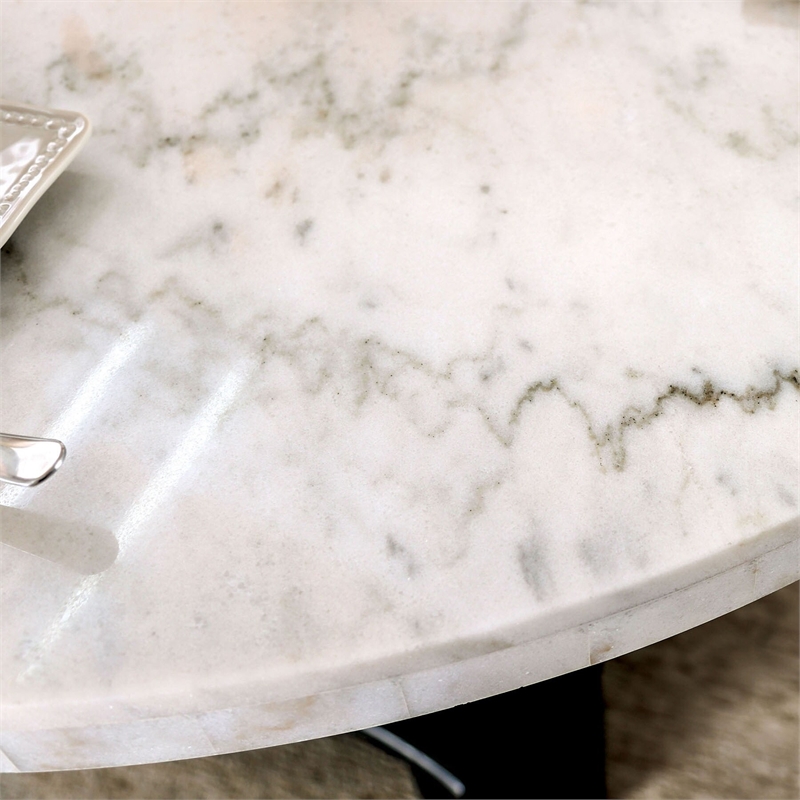 Furniture of America Rossas Wood 5-Piece Round Dining Table Set in Gray