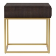 Furniture of America Giffore Metal 3-Piece Coffee Table Set in Walnut