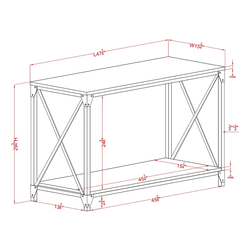 Furniture of America Clarissa Metal 4-Piece Coffee Table Set in Gray