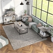 Furniture of America Clarissa Metal 4-Piece Coffee Table Set in Gray