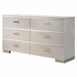 FOA Quaker Modern 3-Piece White Wood Bedroom Set - Queen + Nightstand + Dresser