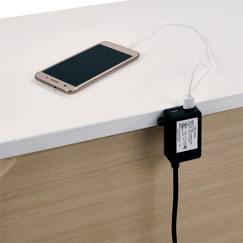 FOA Quaker Modern 3-Piece White Wood Bedroom Set - Queen + Nightstand + Chest