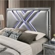 FOA Anaiya 3-Piece Silver Solid Wood Bedroom Set - Queen + 2 Nightstands