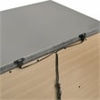 FOA Anaiya 3-Piece Silver Solid Wood Bedroom Set - Queen + 2 Nightstands