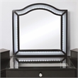 Furniture of America Laek Glam Wood 3-Piece Vanity Set in Obsidian Gray