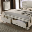 FOA Plumley 3-Piece White Wood Bedroom Set - King + Nightstand + Dresser