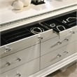 FOA Plumley 3-Piece White Wood Bedroom Set - Queen + Nightstand + Dresser