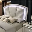 FOA Plumley 3-Piece White Wood Bedroom Set - Queen + Nightstand + Chest