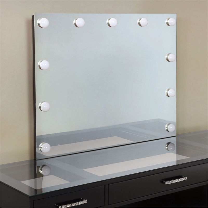 Furniture of America Fornya Wood 3Piece Vanity Set with Stool in