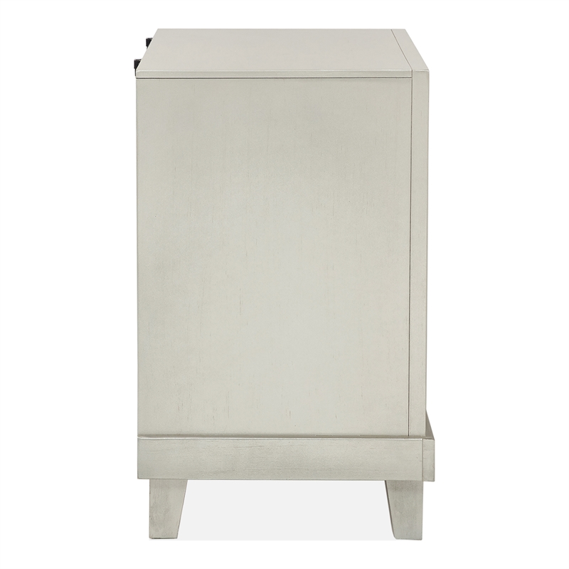 FOA Suie Glam 3-Piece Gold Champagne Wood Bedroom Set - Queen + 2 Nightstands