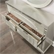 FOA Suie Glam 3-Piece Gold Champagne Wood Bedroom Set - Queen + 2 Nightstands