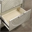 FOA Suie Glam 3-Piece Gold Champagne Wood Bedroom Set - Queen + 2 Nightstands