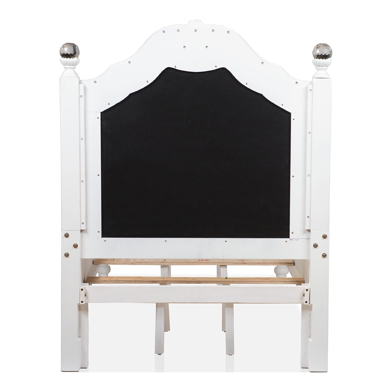 Furniture of America Mondu 3-Piece White Wood Bedroom Set - Full + 2 Nightstands