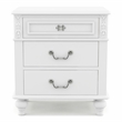 FOA Mondu 5pc White Wood Bedroom Set - Full + 2 Nightstands + Dresser + Mirror