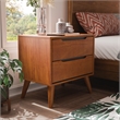 FOA Belkor 4pc Oak Wood Bedroom Set - King+Nightstand+ Dresser +Oval Mirror