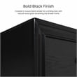 FOA Laren 3-Piece Black Wood Bedroom Set - King + Nightstand + Dresser
