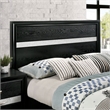 FOA Laren 3-Piece Black Wood Bedroom Set - King + Nightstand + Dresser