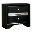 FOA Laren 3-Piece Black Wood Bedroom Set - Queen + Nightstand + Dresser