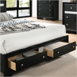 FOA Laren 3-Piece Black Wood Bedroom Set - Queen + Nightstand + Dresser