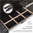 FOA Laren 3-Piece Black Wood Bedroom Set - Queen + Nightstand + Dresser