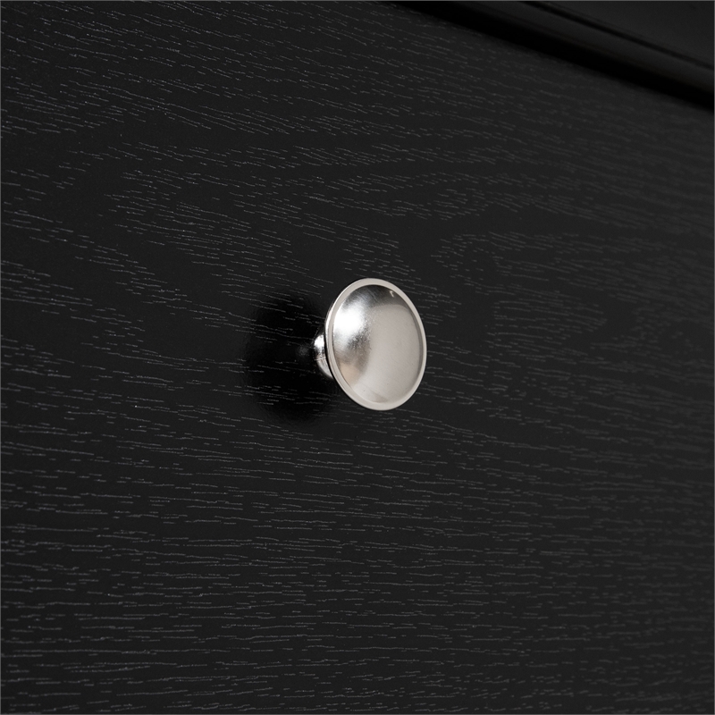 FOA Laren 3-Piece Black Wood Bedroom Set - Queen + Nightstand + Chest