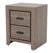 FOA Livorn 3-Piece Gray Wood Bedroom Set - Full + Nightstand + Trundle