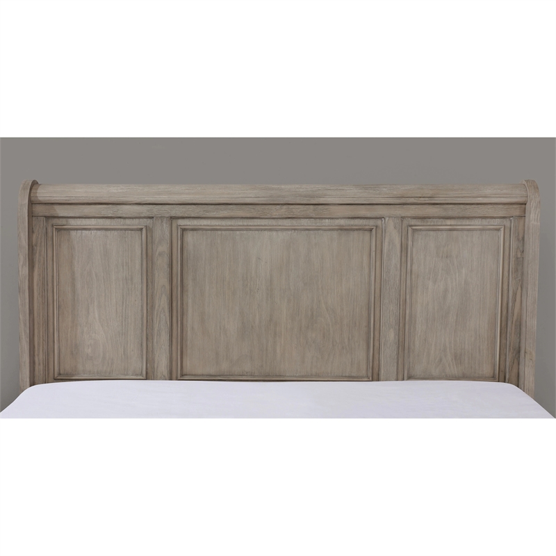 FOA Frigga Transitional 3-Piece Gray Wood Bedroom Set - Queen + 2 Nightstands