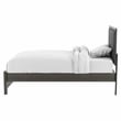 FOA Livorn 5pc Gray Wood Bedroom Set - Full + 2 Nightstands + Dresser + Mirror